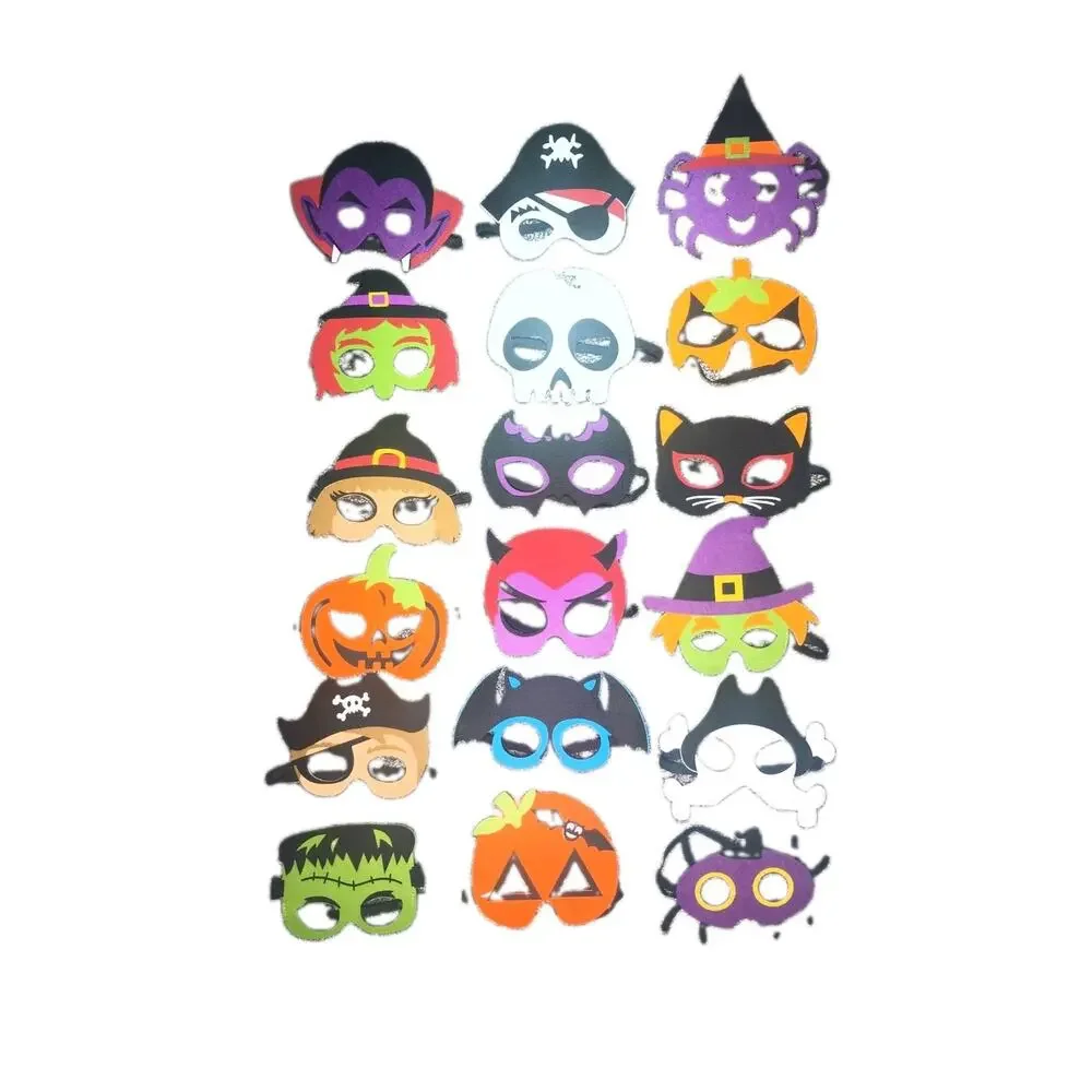Lot 18 New Kids Halloween Costume Eye Masks Party Classroom Teacher Prize Set